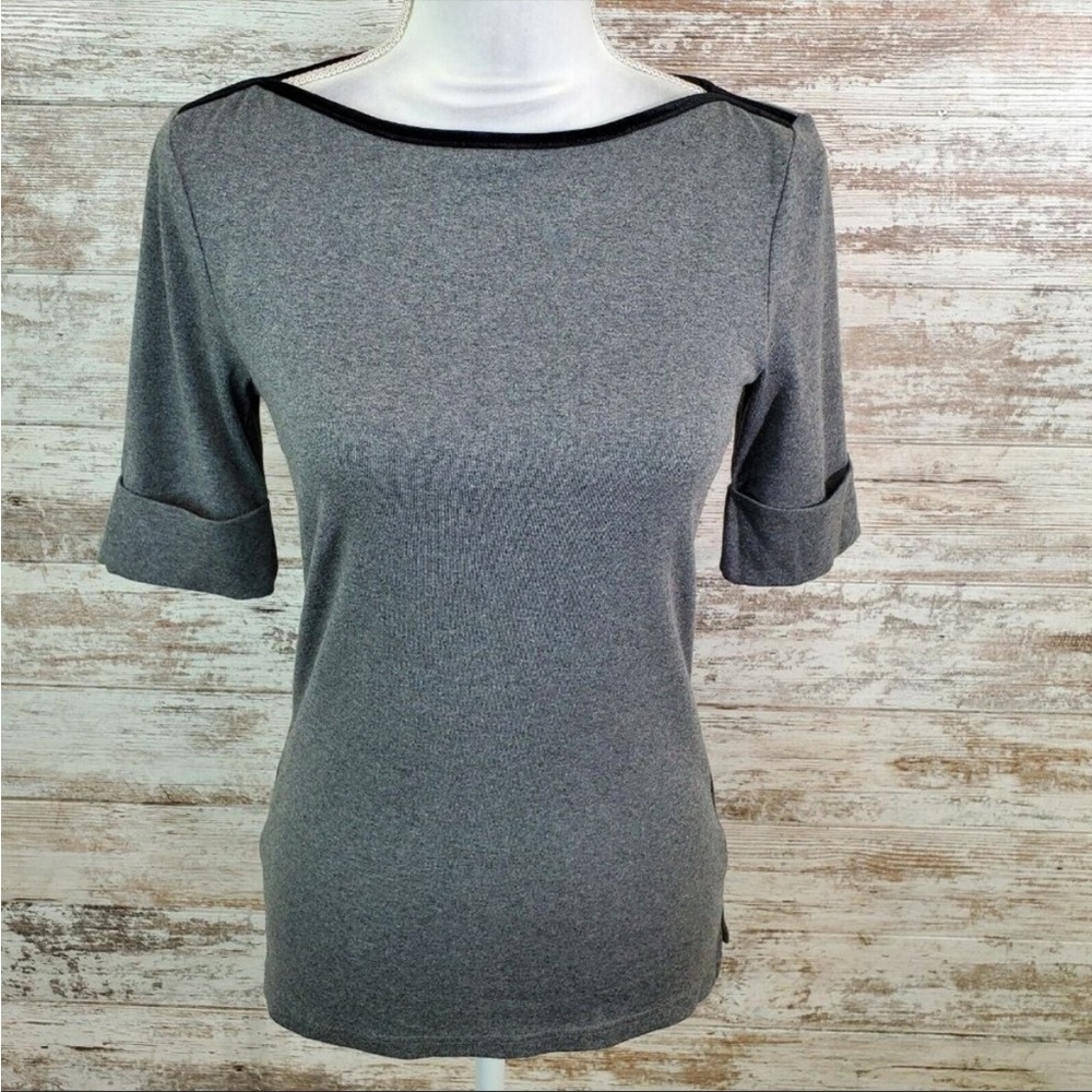 Lauren Ralph Lauren Women's Velvet-Trim Boatneck Top